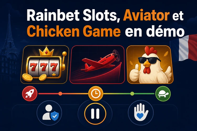 Rainbet Slots, Aviator et Chicken Game en démo