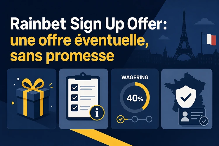 Rainbet Sign Up Offer: une offre éventuelle, sans promesse